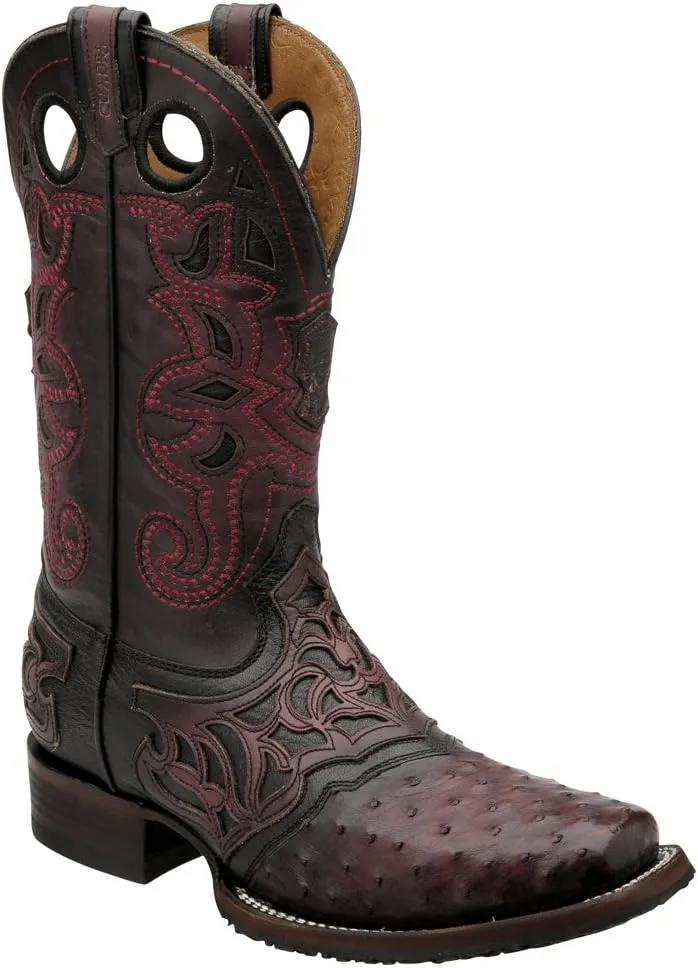 Cuadra Ostrich Rodeo Western Boots 2I03A1