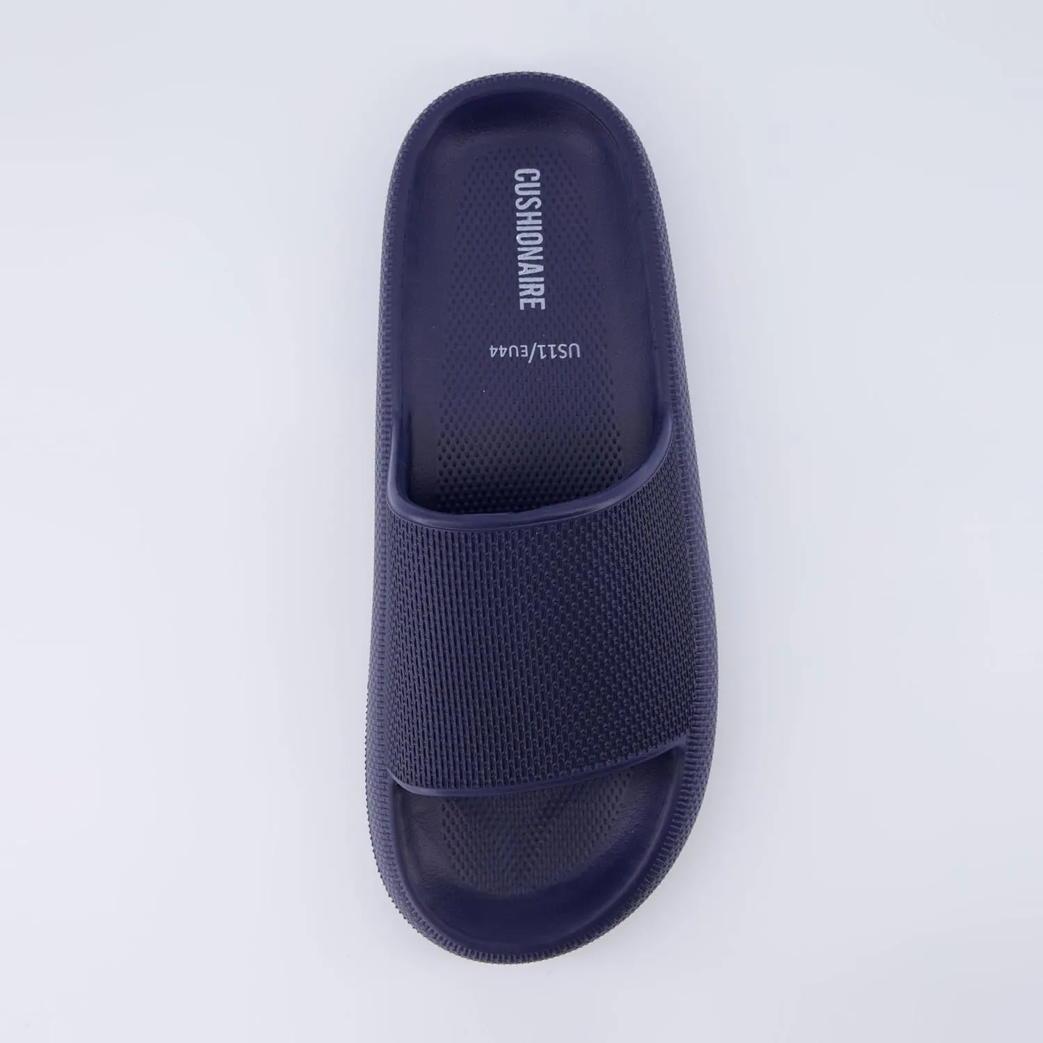CUSHIONAIRE Men's Feather cloud recovery pool slide with  Comfort