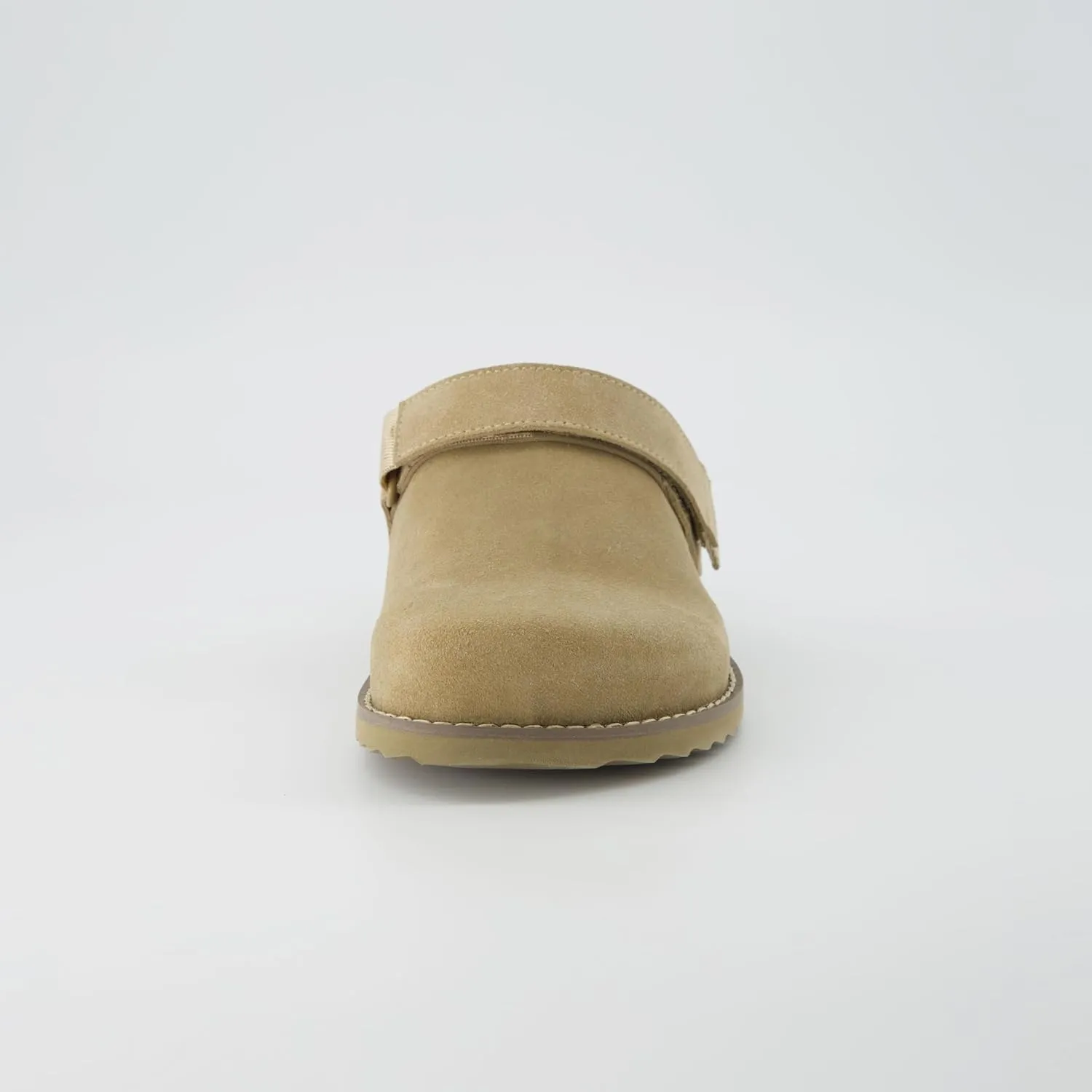 CUSHIONAIRE Women's Boulder Genuine Suede Clog with Swivel Strap – Lightweight EVA Sole, Memory Foam Insole, Wide Widths Available