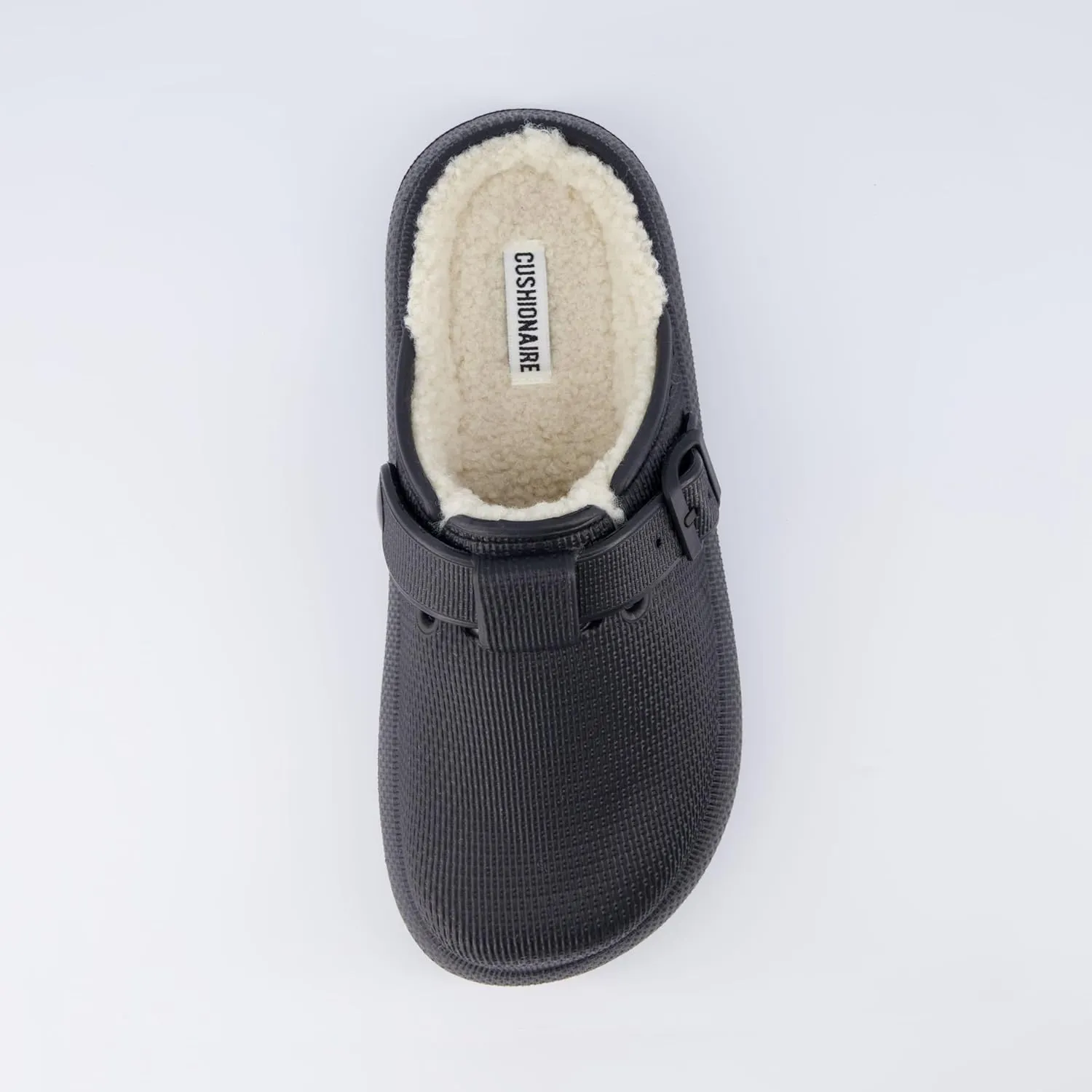 CUSHIONAIRE Women's Fable Recovery Clog with Faux Fur Lining and  Comfort