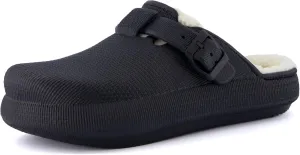 CUSHIONAIRE Women's Fable Recovery Clog with Faux Fur Lining and  Comfort
