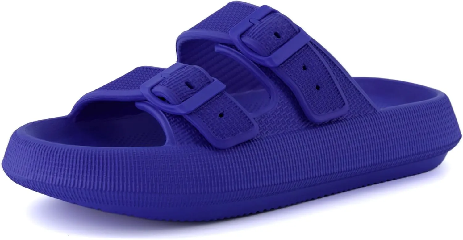 CUSHIONAIRE Women's Fame recovery cloud slide with  Comfort