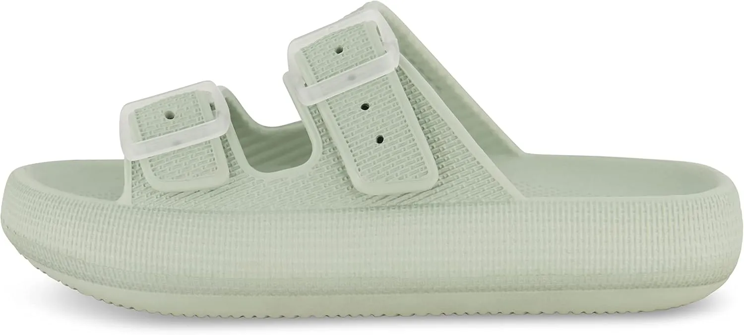 CUSHIONAIRE Women's Fame recovery cloud slide with  Comfort