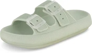CUSHIONAIRE Women's Fame recovery cloud slide with  Comfort