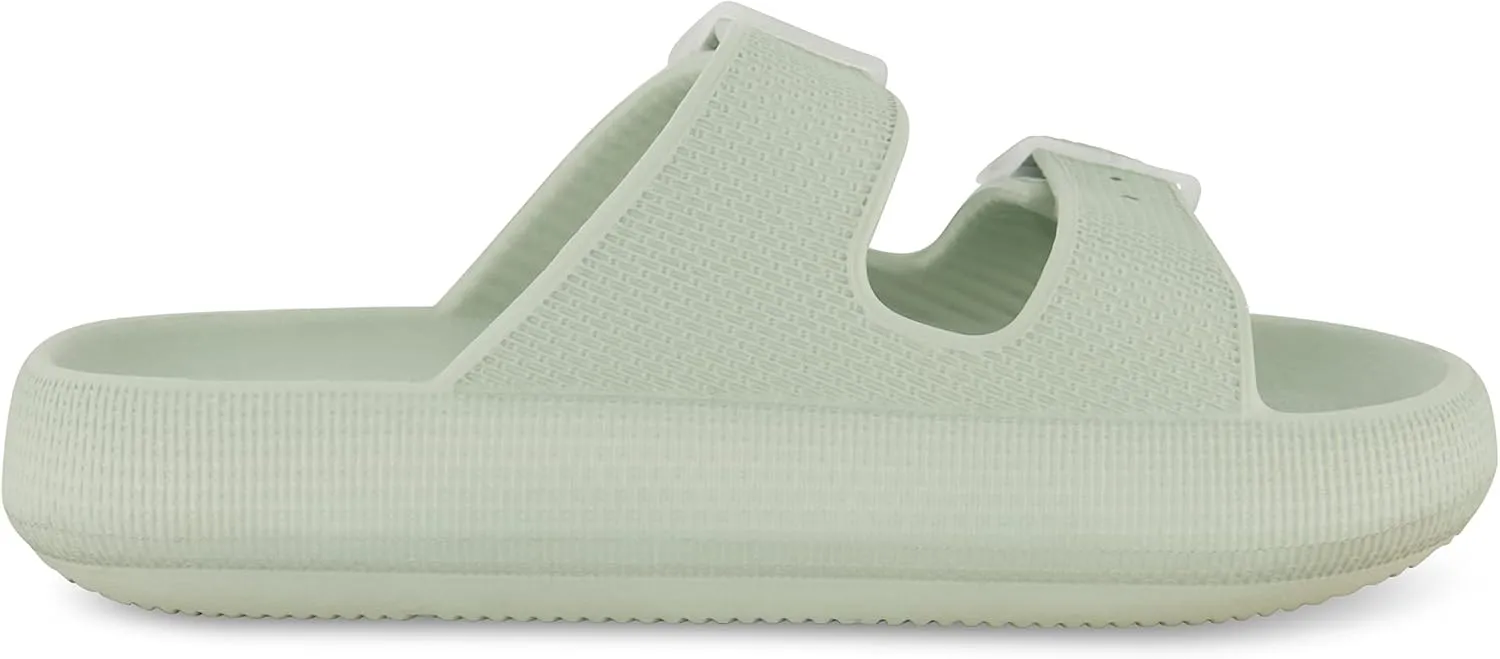 CUSHIONAIRE Women's Fame recovery cloud slide with  Comfort