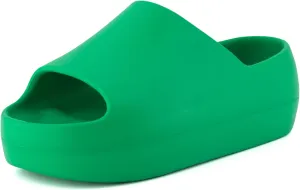 CUSHIONAIRE Women's Harrison platform slide sandal with  Comfort