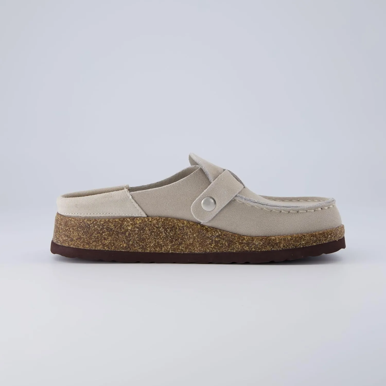 CUSHIONAIRE Women's Hobby Genuine Leather Cork Footbed Clog with  Comfort