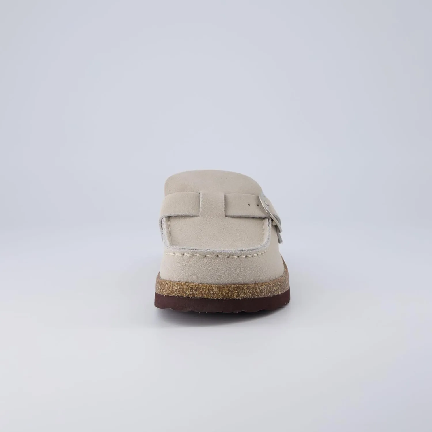 CUSHIONAIRE Women's Hobby Genuine Leather Cork Footbed Clog with  Comfort