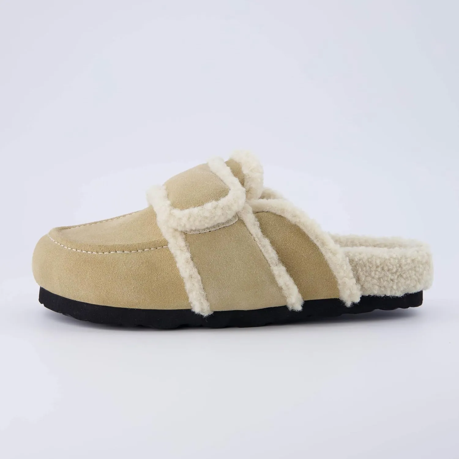 CUSHIONAIRE Women's Nero Genuine Suede clog with  Comfort, Wide Widths Available