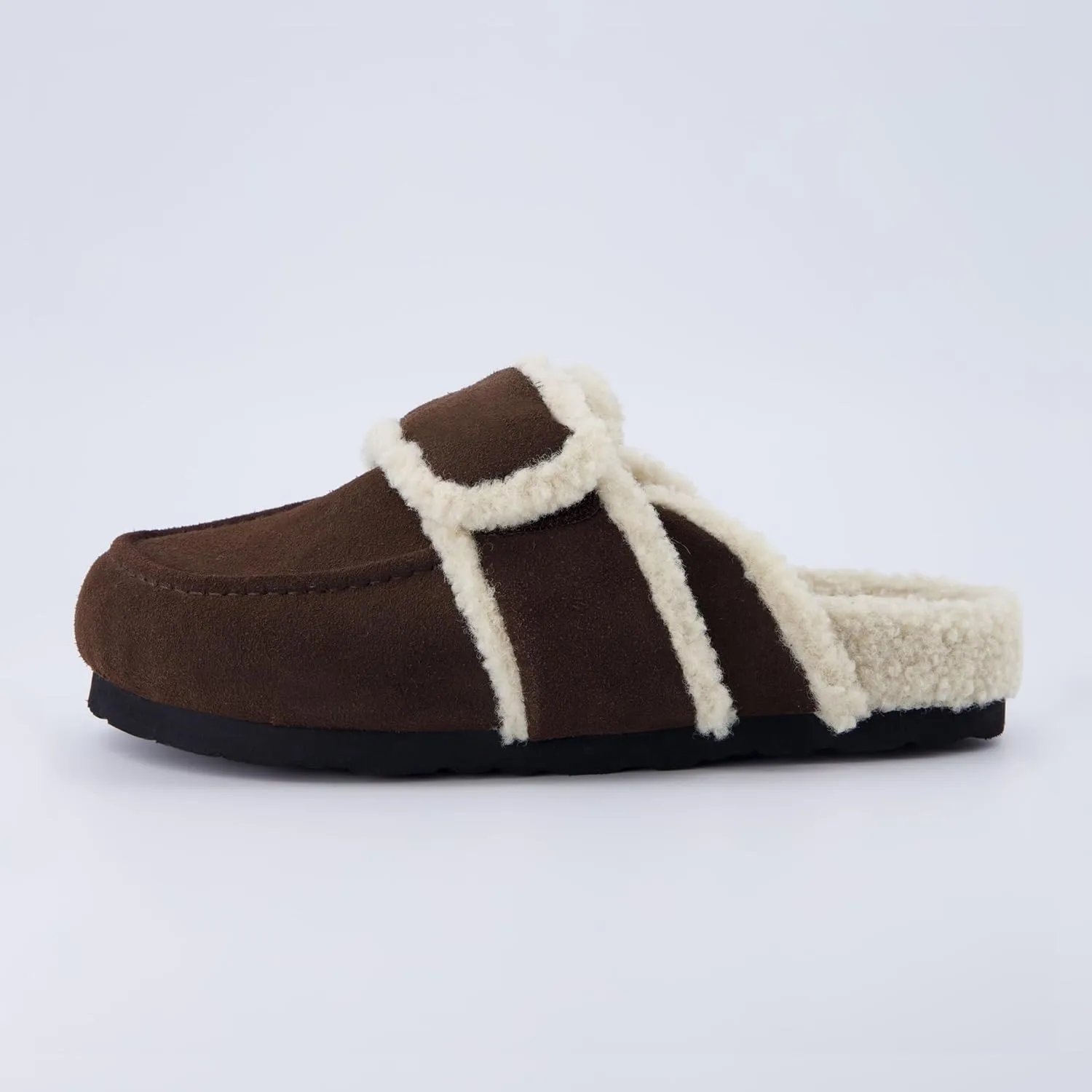 CUSHIONAIRE Women's Nero Genuine Suede clog with  Comfort, Wide Widths Available