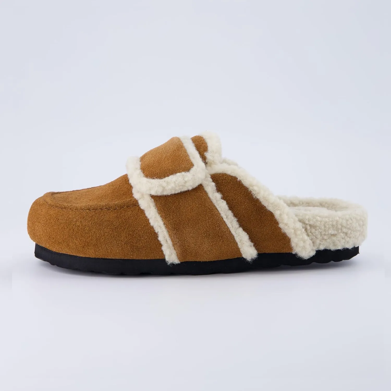 CUSHIONAIRE Women's Nero Genuine Suede clog with  Comfort, Wide Widths Available