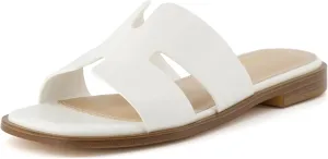 CUSHIONAIRE Women's Voyage slide sandal  Memory Foam, Wide Widths Available