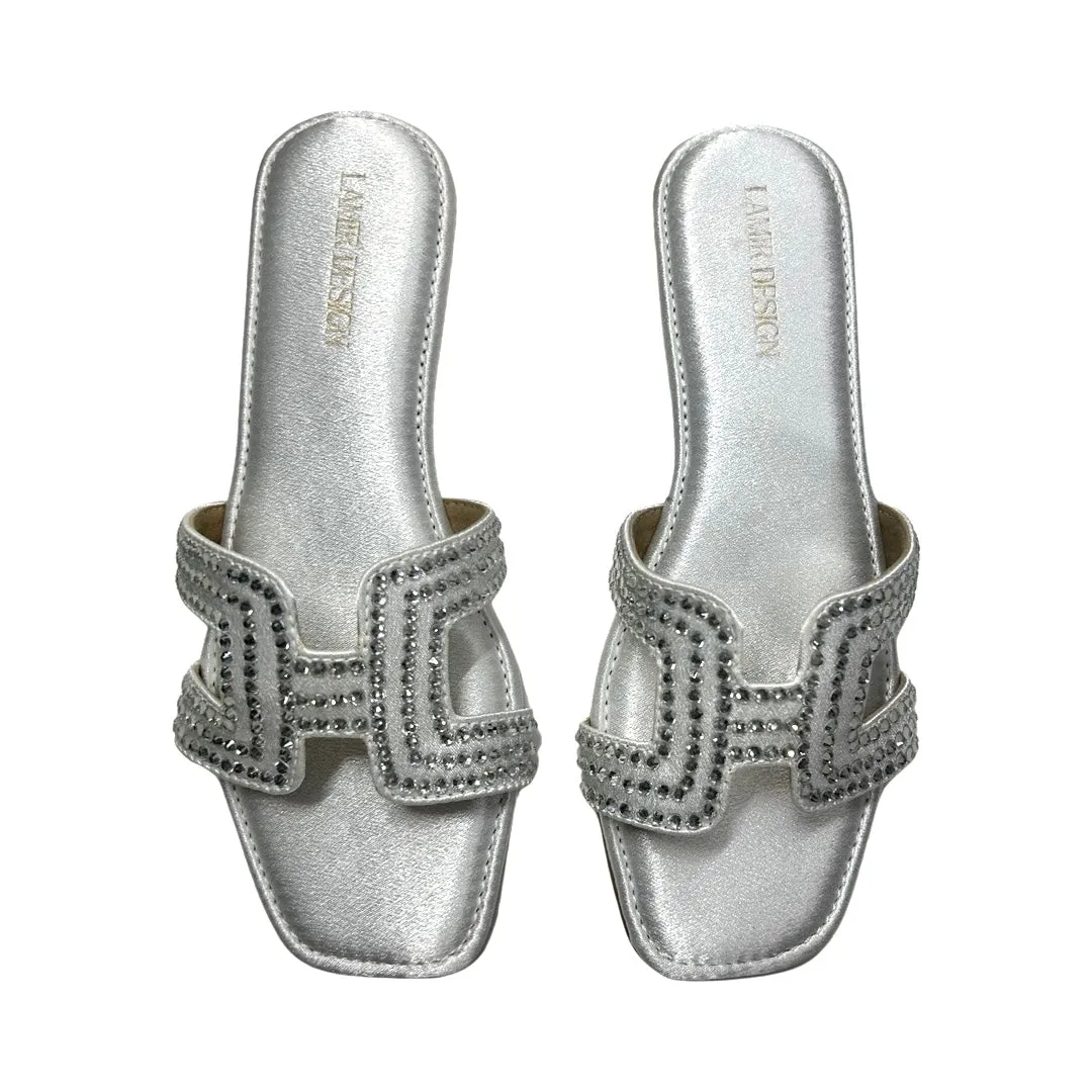 Cushioned Satin Slides