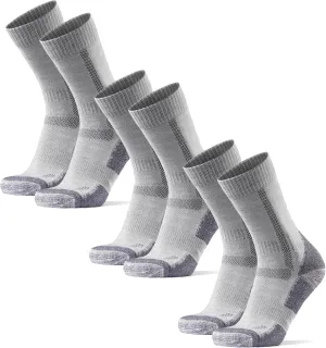 DANISH ENDURANCE Hiking Socks, Merino Wool Socks, Anti Blister, Cushioned, Breathable, Men & Women, 3-Pack