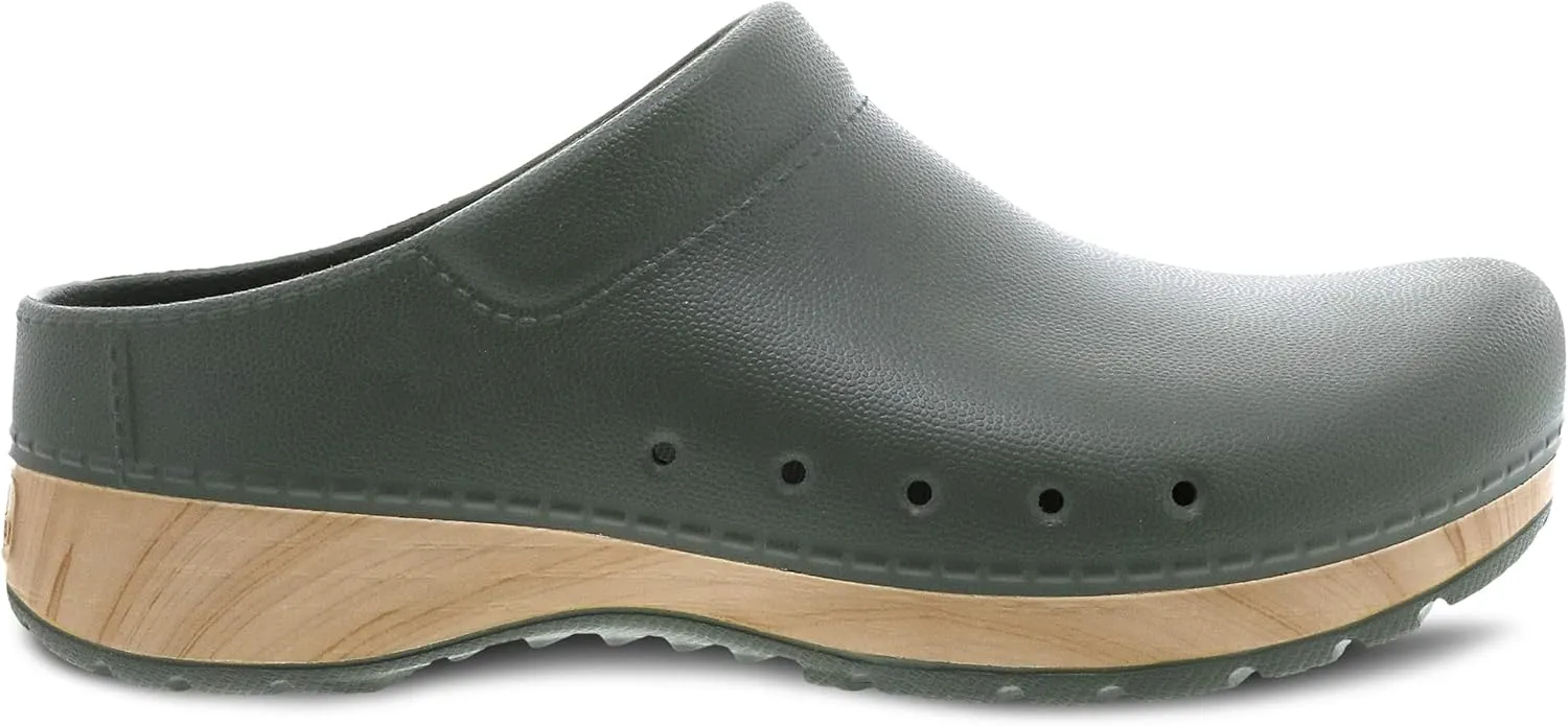 Dansko Kane Slip-On Mule Clog for Women - Lightweight Cushioned Comfort and Removable EVA Footbed with Arch Support - Easy Clean Uppers