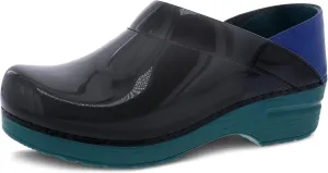 Dansko Professional Translucent Black 11.5-12 M US Slip-On Clogs for Women - Rocker Sole and Arch Support for Comfort - Jelly-Soft, Candy-Colored Shell