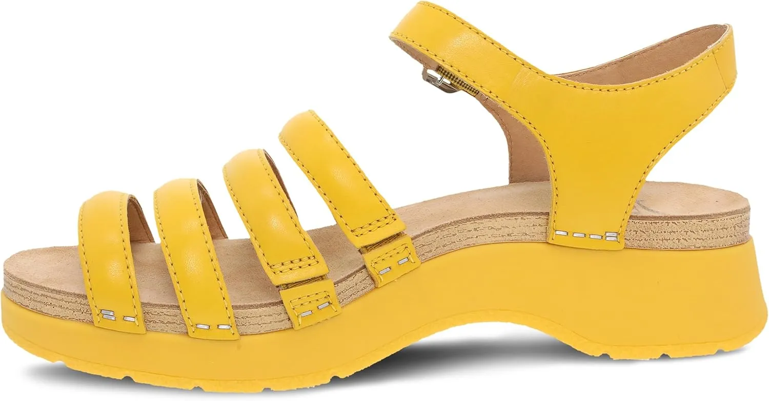 Dansko Roxie Strappy Sandal for Women - Colorful and Stylish Shoe with a Cushioned Footbed- All-Day Legendary Comfort
