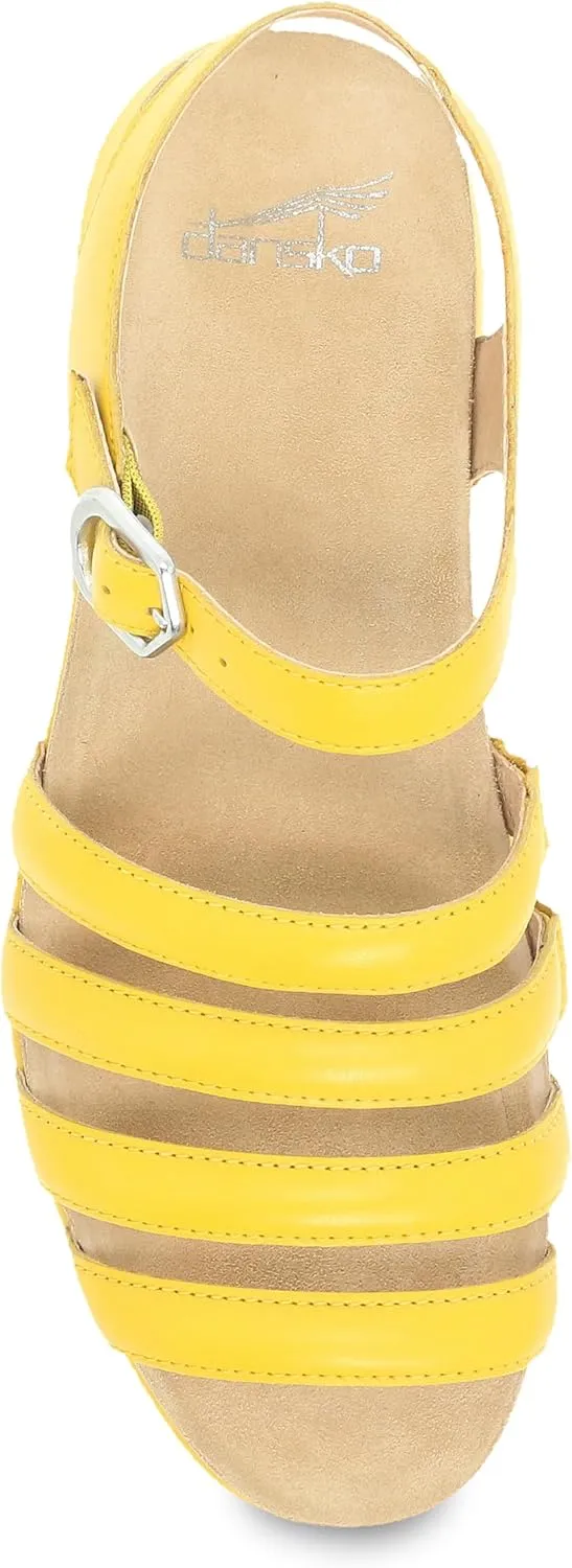 Dansko Roxie Strappy Sandal for Women - Colorful and Stylish Shoe with a Cushioned Footbed- All-Day Legendary Comfort