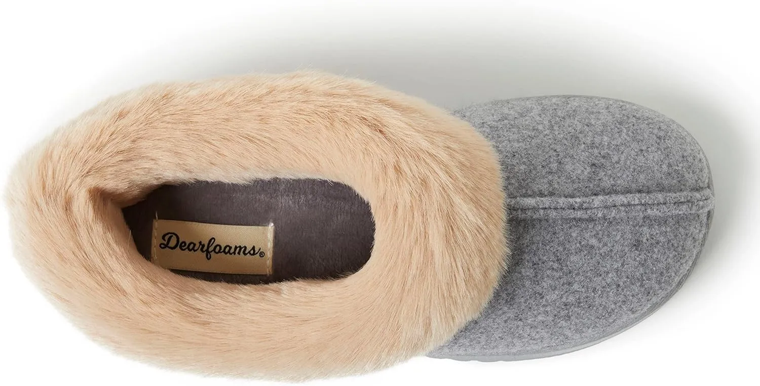 Dearfoams Women's Chloe Soft Knit Clog Slipper
