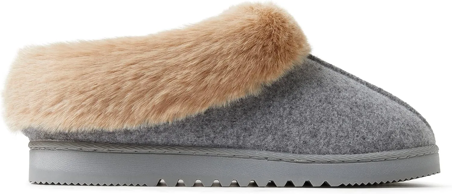 Dearfoams Women's Chloe Soft Knit Clog Slipper