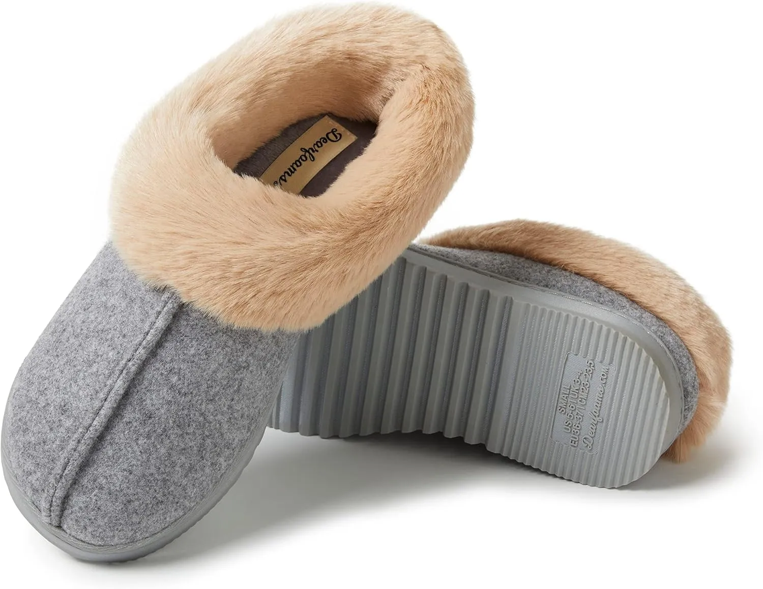 Dearfoams Women's Chloe Soft Knit Clog Slipper