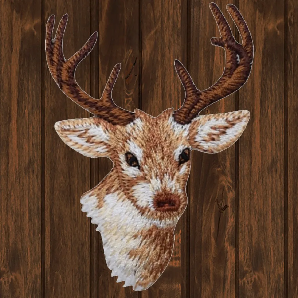 Deer Embroidered Patch — Iron On
