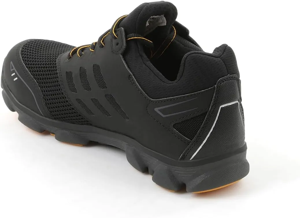 DEWALT Prism Low Men's Lightweight, Nylon Mesh, Prolite, Aluminum Safety Toe Work Shoes, Black, 11.5