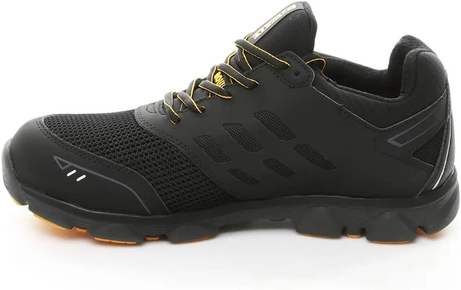DEWALT Prism Low Men's Lightweight, Nylon Mesh, Prolite, Aluminum Safety Toe Work Shoes, Black, 11.5