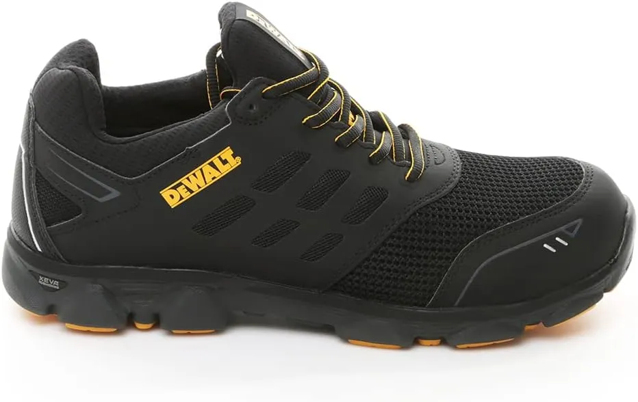DEWALT Prism Low Men's Lightweight, Nylon Mesh, Prolite, Aluminum Safety Toe Work Shoes, Black, 11.5