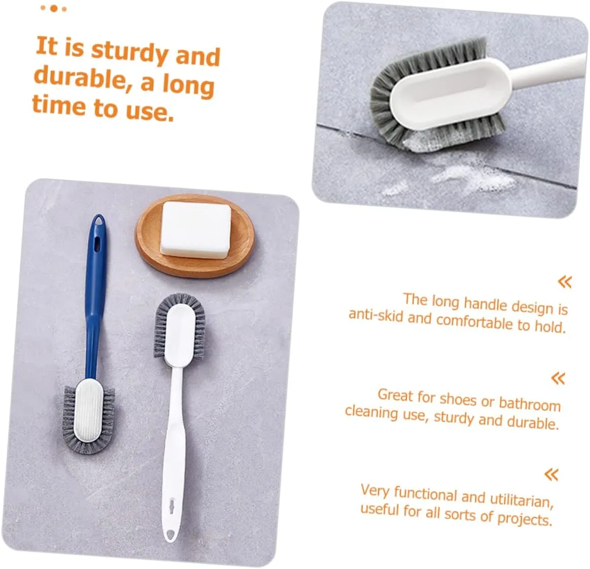 Didiseaon 5pcs Shoe Cleaning Brushsoft Cleaning Brush Hanging Brush Bathroom Brush Electric Outdoor Shoe Scraper Cleaner Brush Long Handle Cleaner