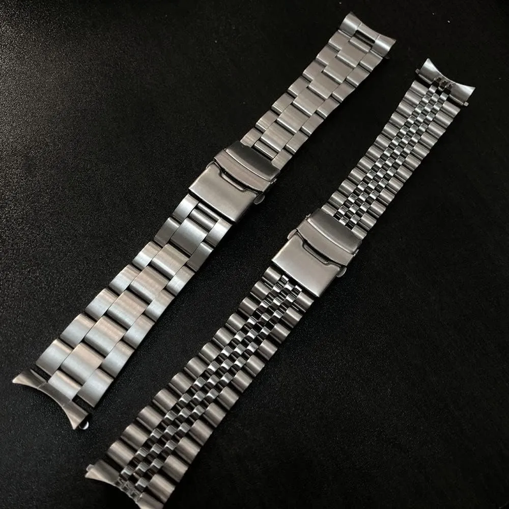Diver Watch Stainless Steel Watch Band for Replacment Wristband Bracelet Accessories(E,22mm)