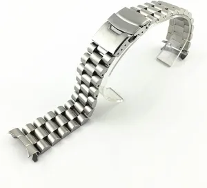 Diver Watch Stainless Steel Watch Band for Replacment Wristband Bracelet Accessories(E,22mm)