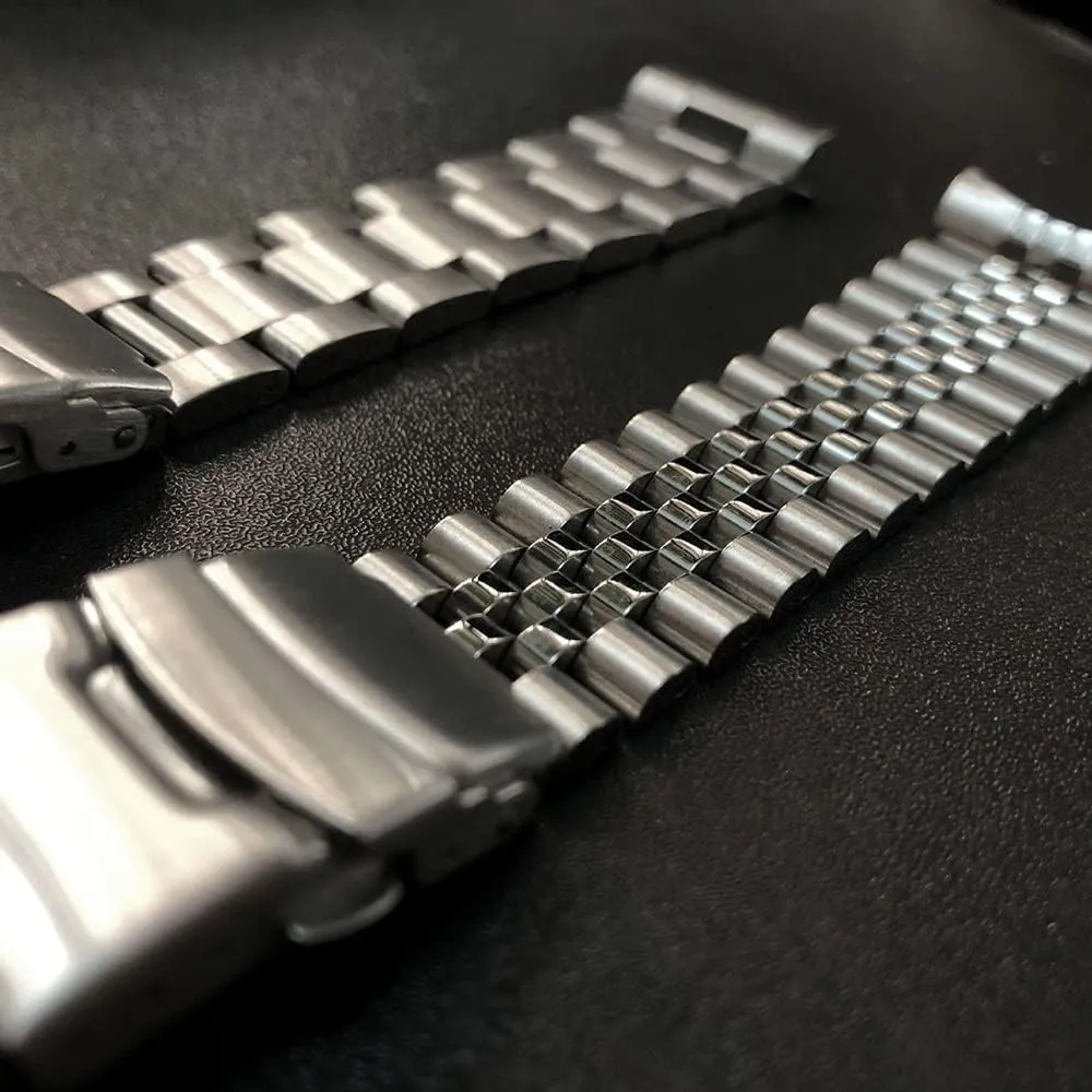 Diver Watch Stainless Steel Watch Band for Replacment Wristband Bracelet Accessories(E,22mm)