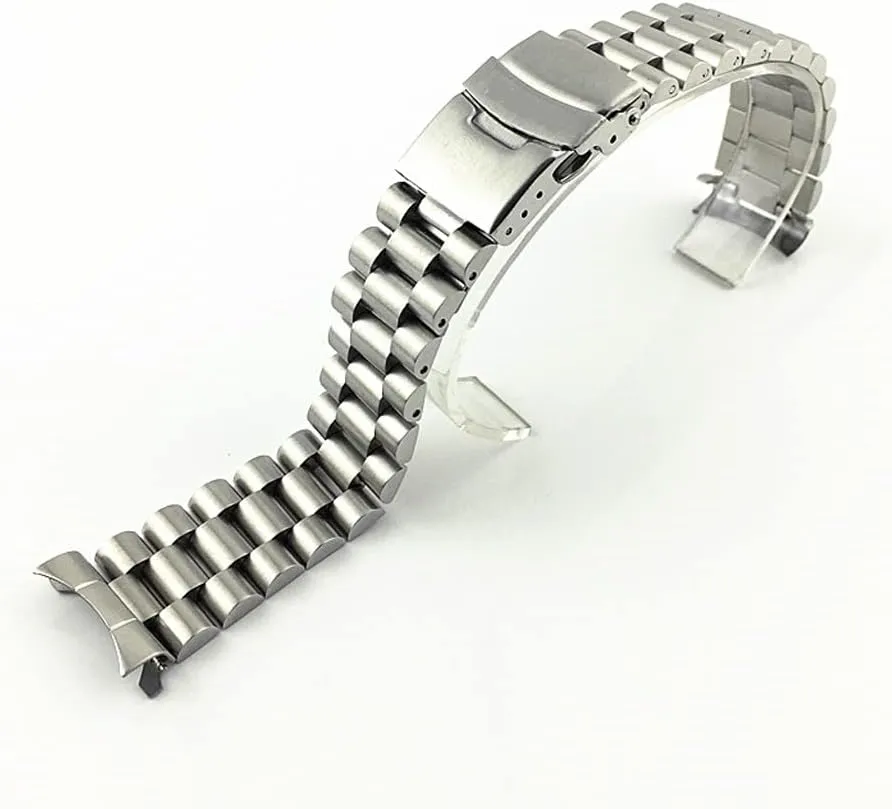 Diver Watch Stainless Steel Watch Band for Replacment Wristband Bracelet Accessories(E,22mm)