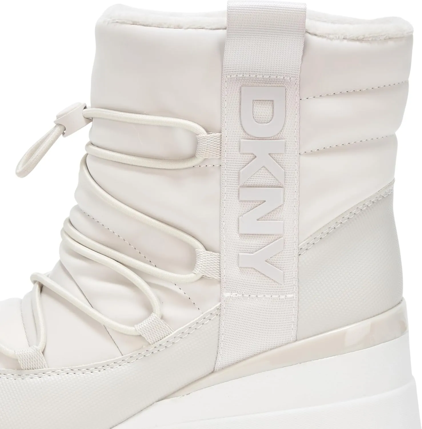 DKNY Women's Perla Wedge Sneaker Boot Heeled Sandal