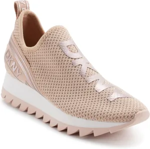 DKNY women's Rubber Sole Knit Low-top Sneaker