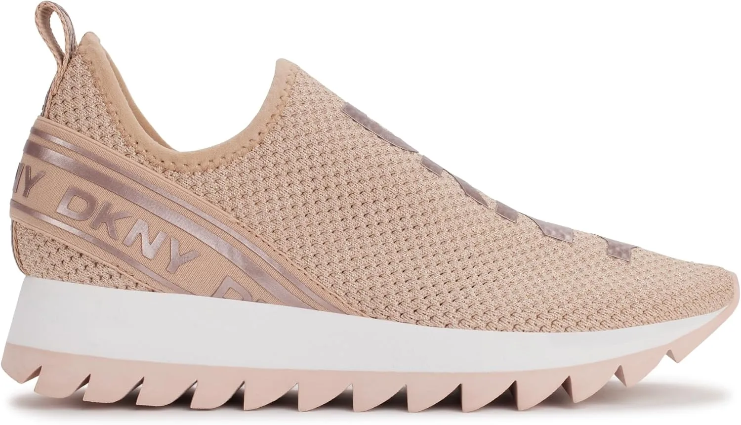 DKNY women's Rubber Sole Knit Low-top Sneaker