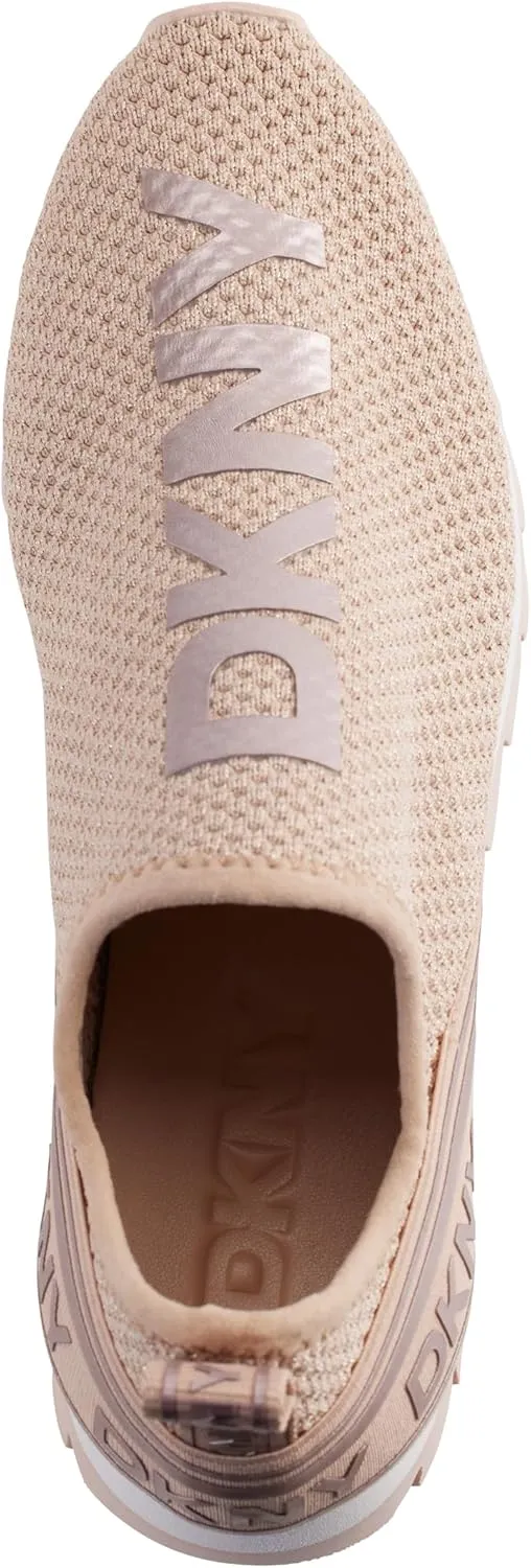 DKNY women's Rubber Sole Knit Low-top Sneaker