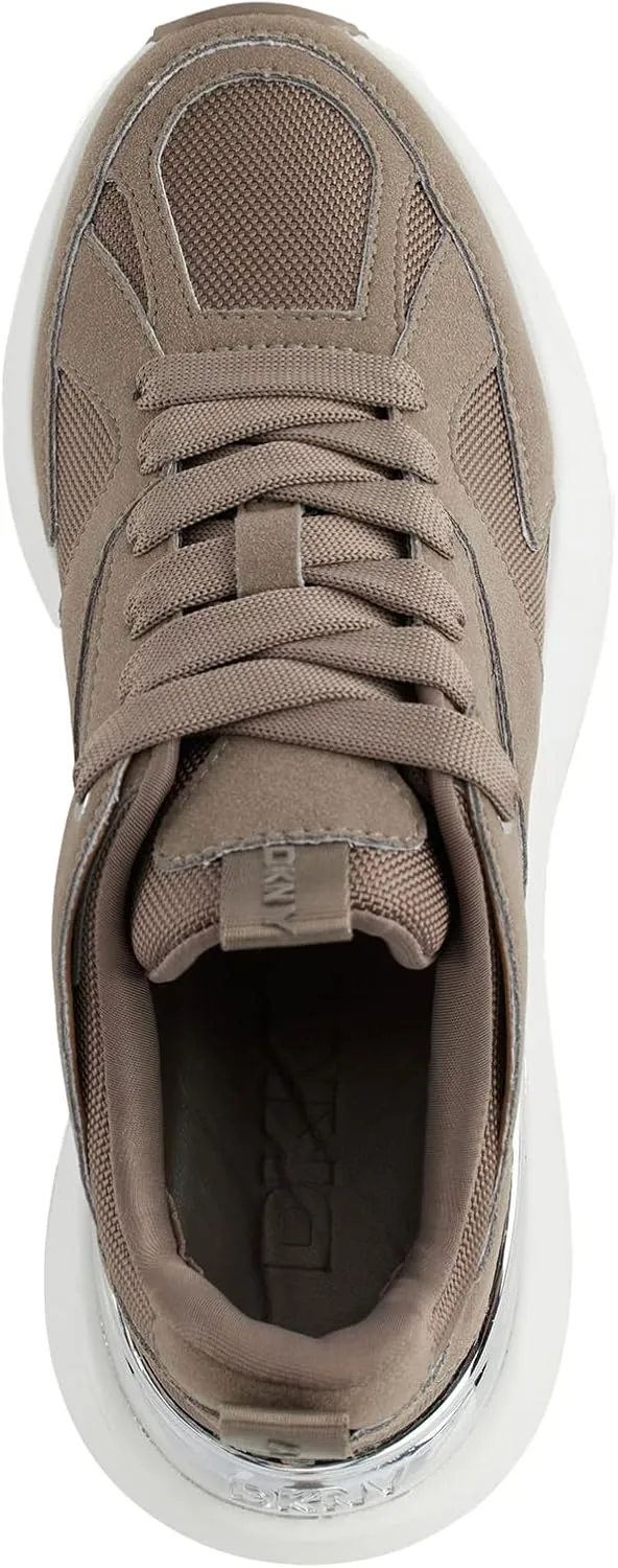 DKNY Women's Zofi Lace Up Sneaker with Logo