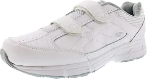 Dr. Scholl's - Men's Brisk Light Weight Dual Strap Sneaker, Wide Width (10 Wide, White Grey)