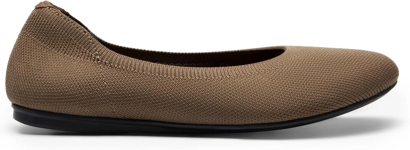 DREAM PAIRS Wide Ballet Flats Shoes for Women, Width Foldable Knit Women's Flats with Arch Support, Comfortable Shoes for Women Dressy Casual Work Office