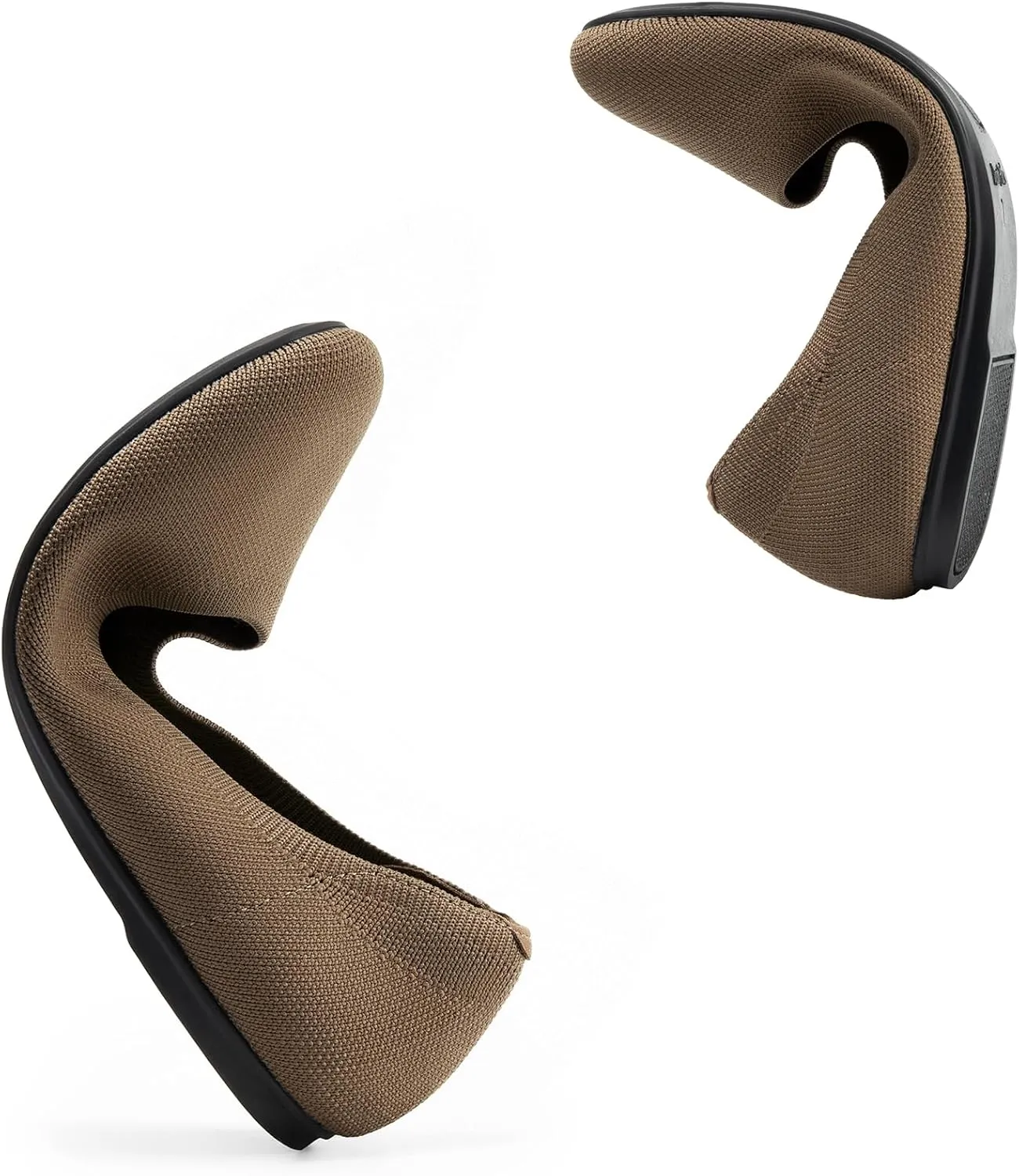DREAM PAIRS Wide Ballet Flats Shoes for Women, Width Foldable Knit Women's Flats with Arch Support, Comfortable Shoes for Women Dressy Casual Work Office