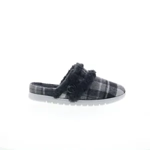 Easy Spirit Season 2 SESEASON2 Womens Black Canvas Mule Flats Shoes