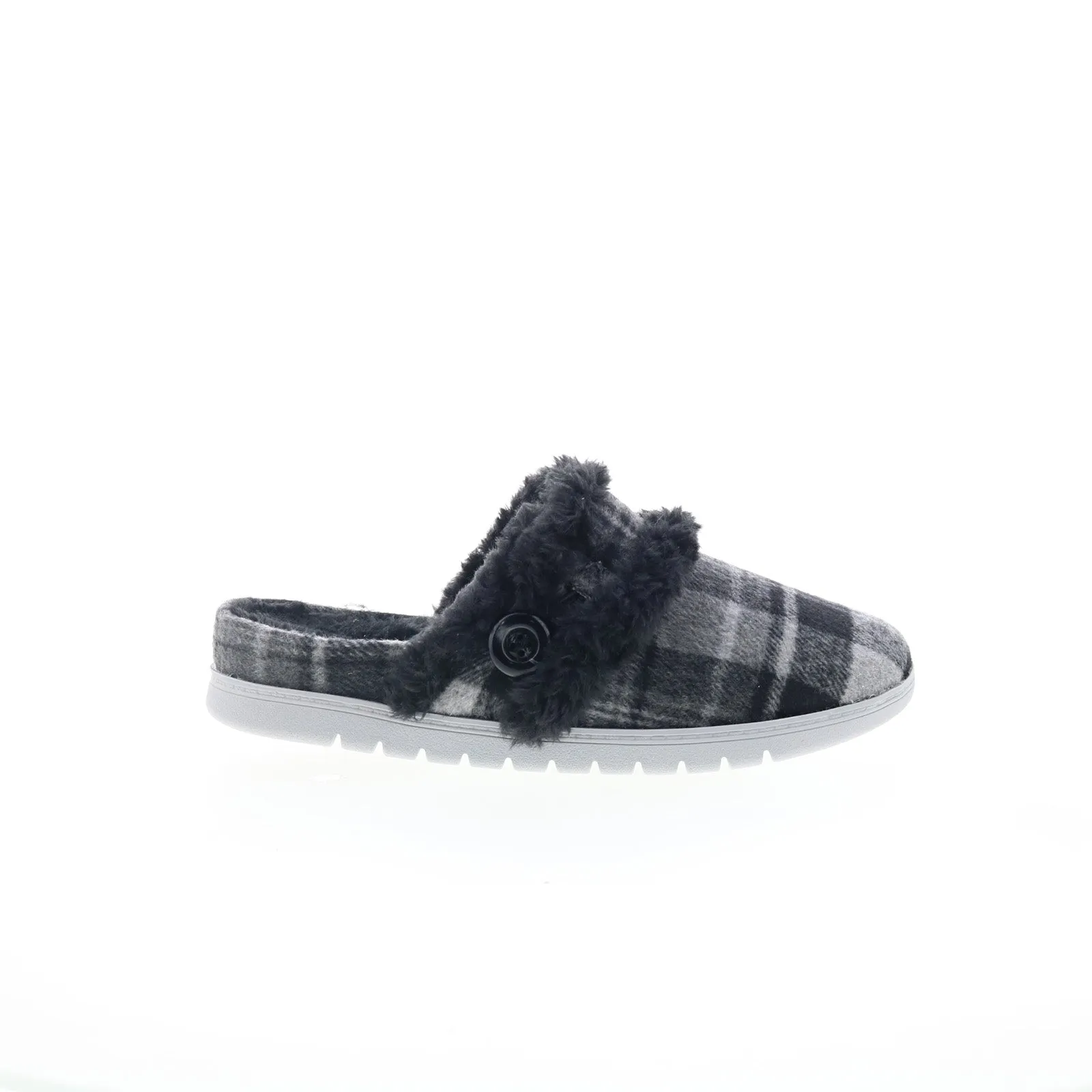 Easy Spirit Season 2 SESEASON2 Womens Black Canvas Mule Flats Shoes