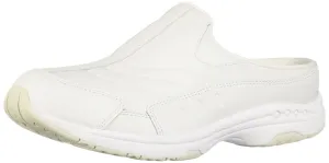 Easy Spirit Women's Tourguide Mule, White Leather, 7.5 X-Wide