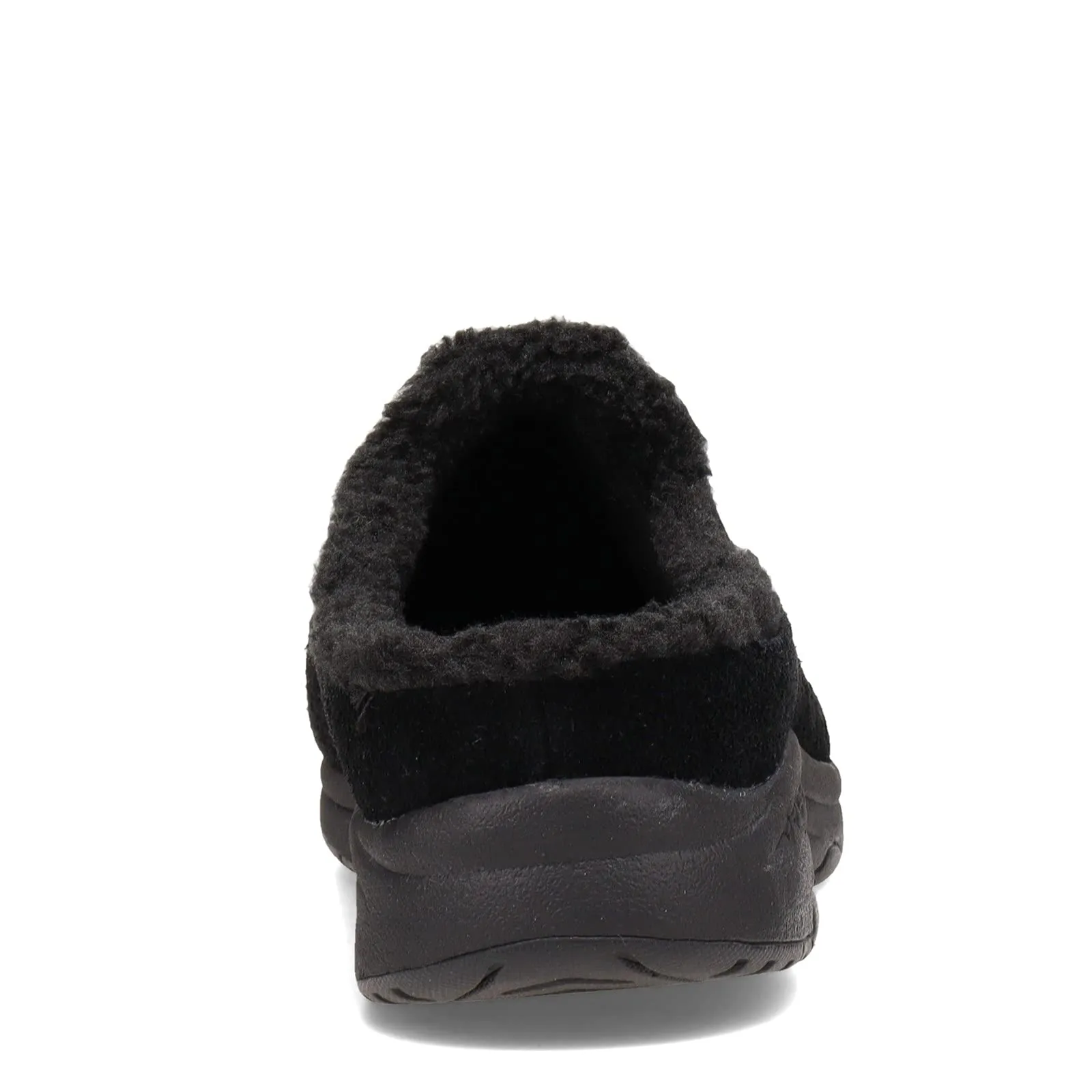 Easy Spirit Women's Travelfuzz Mule, Black 001, 9.5 Wide