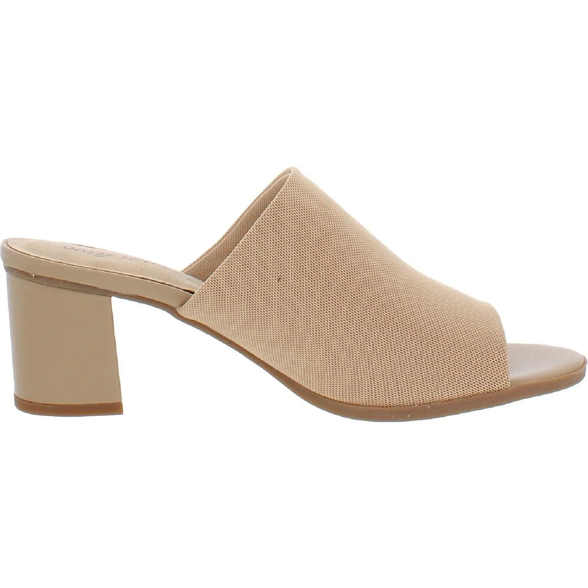 Easy Street Women's Mule, Natural Stretch Fabric, 5.5