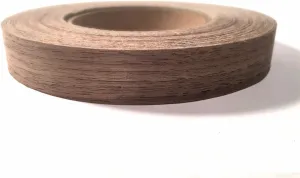 Edge Supply Walnut 3/4” X 50' Roll of Plywood Edge Banding – Pre-glued Real Wood Veneer Edging – Flexible Veneer Edging – Easy Application Iron-on Edge Banding for Furniture Restoration – Made in USA