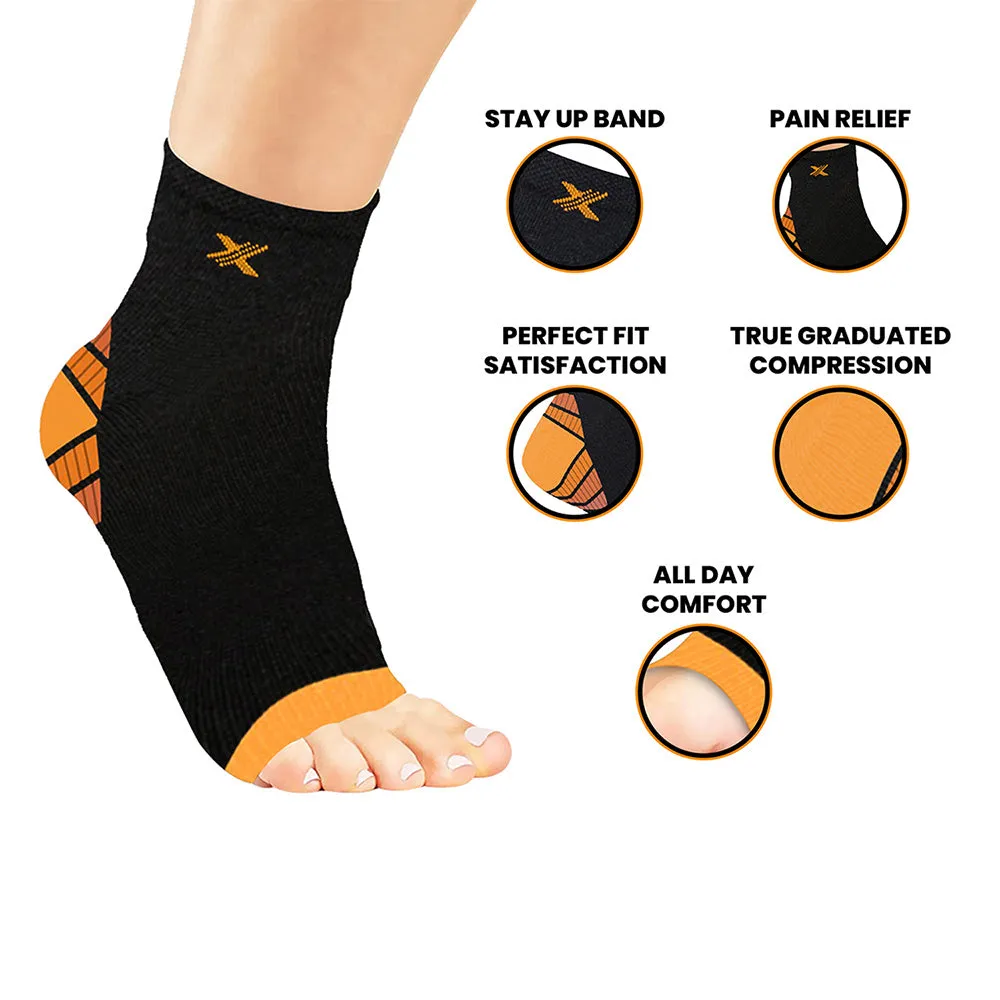 Elite Lightweight Ankle Compression Sleeves (3 Pairs)