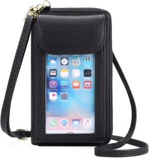 FALAN MULE Small Cell Phone Crossbody Bag Purse for Women, PU Leather Wallet Purse…